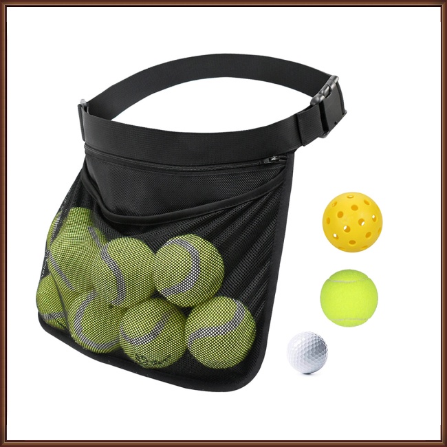 Jaz Tennis Ball Holder Pickleball Band Pouch Mesh Storage Bag Sports ...