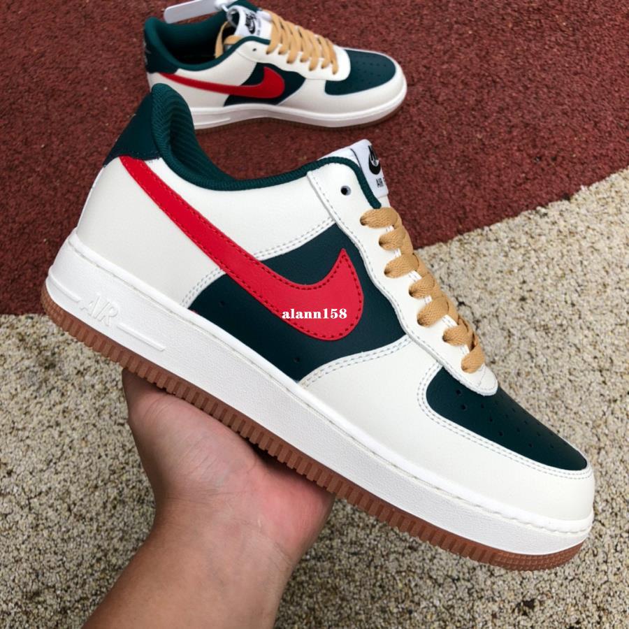 Nike Air Force 1 Low Sail Green Red FD9063-163