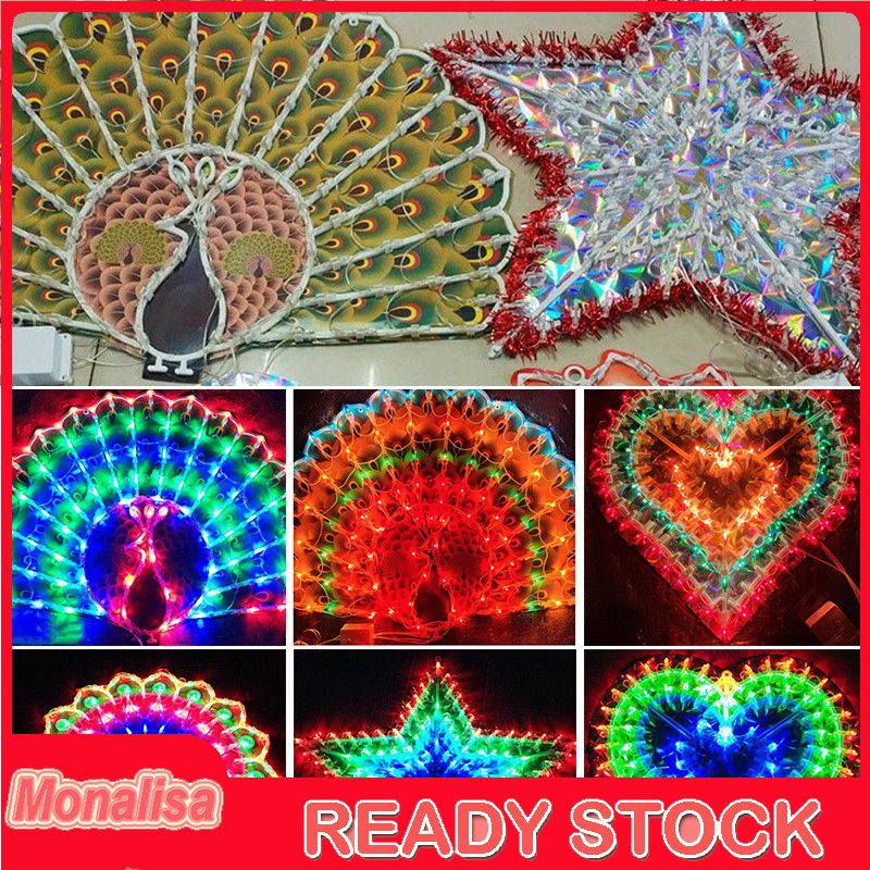 Led String Lights Peacock/star/sun Flower Light Deepavali Led Fairy ...