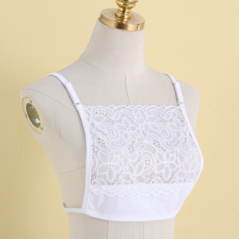 As Spaghetti Straps Lace Mock Camisole Solid Color Wrapped Chest ...