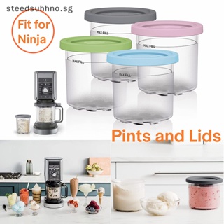 4PCS Ice Cream Pints and Lids for Ninja Creami NC301 NC300