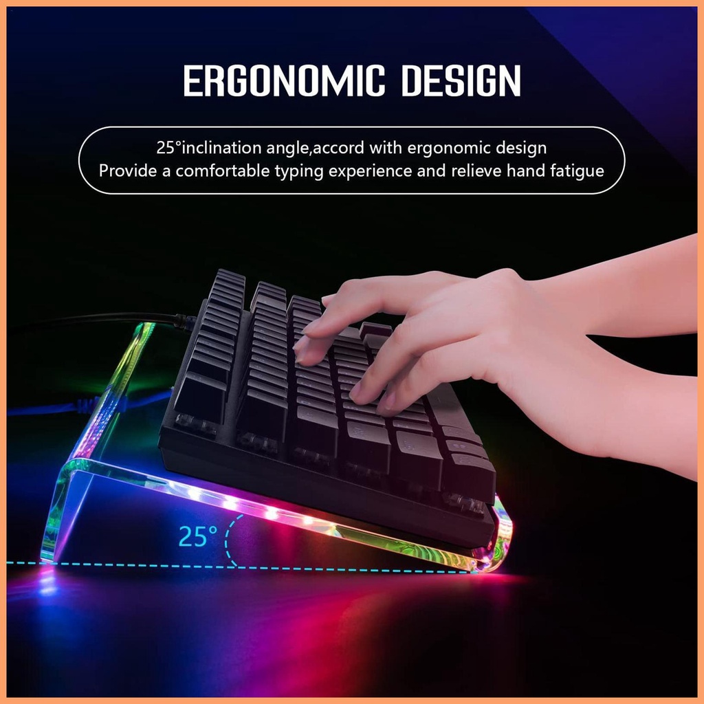 Tilted Keyboard Stand Acrylic Lifter Riser for Keyboard Ergonomic