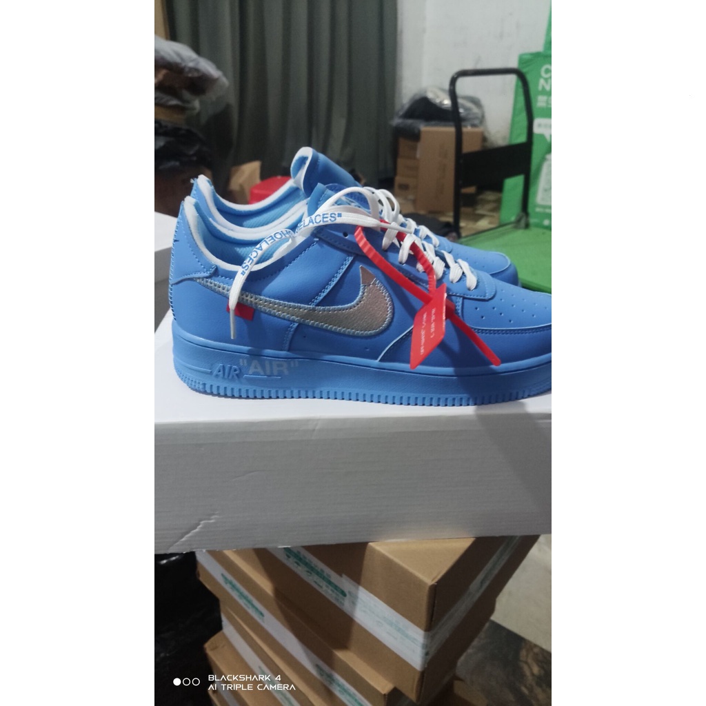 Air force 1 on sale low blue off white