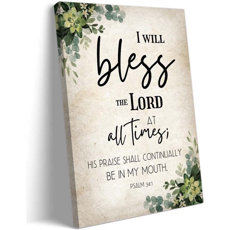 Psalm 3 41 Bible Verses Wall Art Bible Verse Posters for Bathroom Print