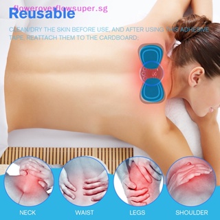 10pcs Ems Neck Massager/trainer/hip Exerciser Replacement Gel Pads For Body Muscle  Stimulator