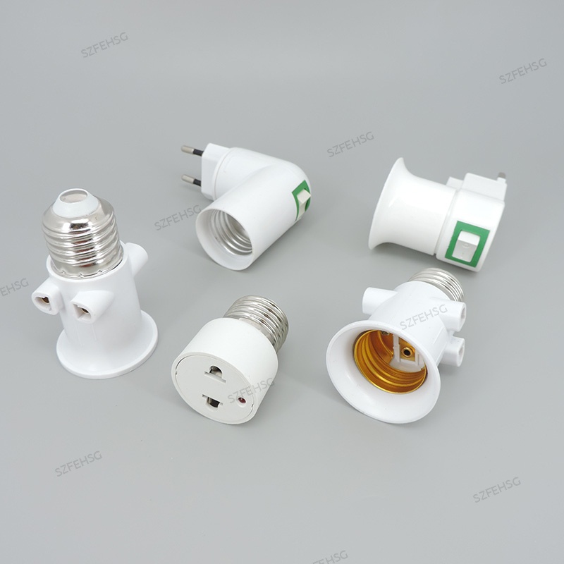 AC US EU UK to E26 E27 power supply LED bulb lamp Holder Base Socket Plug Screw Light Adapter