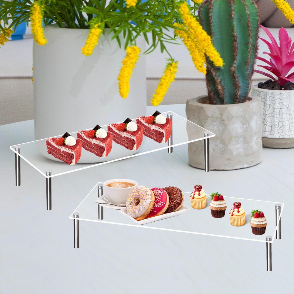 Clear Acrylic Display Risers-Cupcake Stand for Dessert Buffet Cake ...