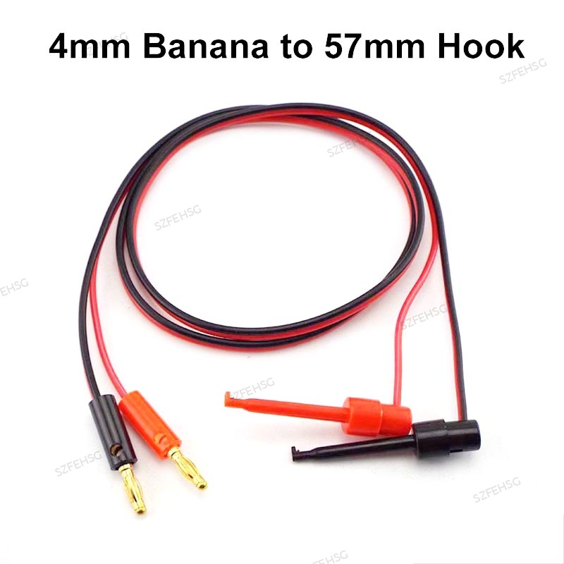 1 Pair Banana Plug To Alligator Clip Test Leads For Multimeters & Electrical Testing 4 thumbnail image