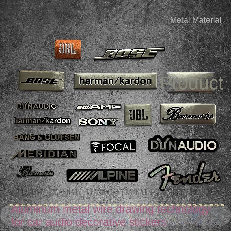Applicable to Car Audio Labeling Speaker Decorative Sticker Creative ...