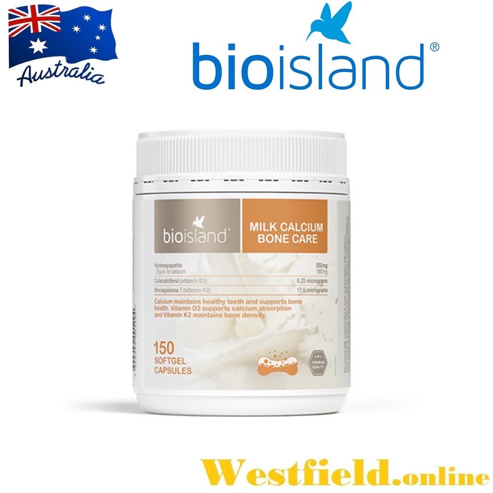 Bio Island Milk Calcium Bone Care 150 Softgel Capsules main image 0