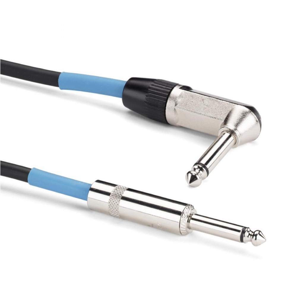 Tourtek 3 / 6 Metres Quarter-Inch Instrument Cable with Right Angle ...