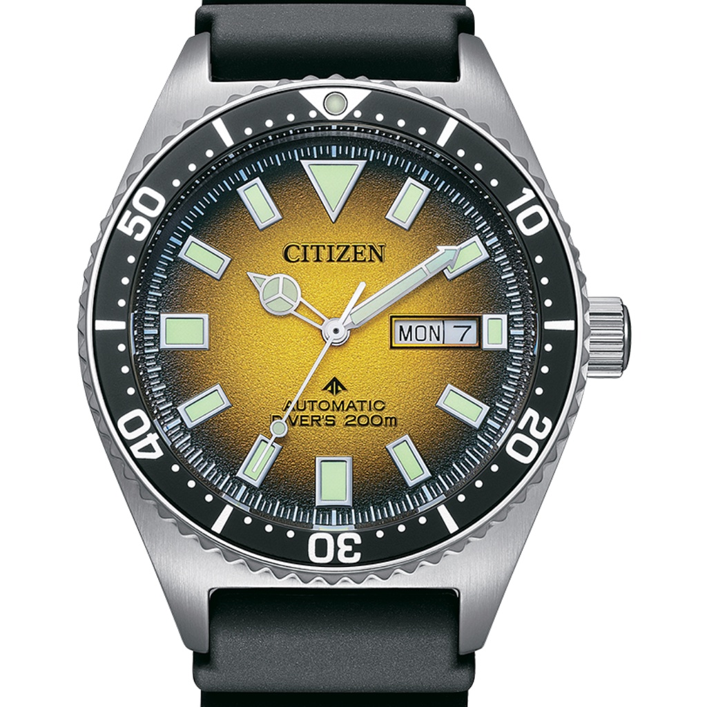 NY012001X Citizen Promaster Marine Automatic Yellow Dial Analog Diving