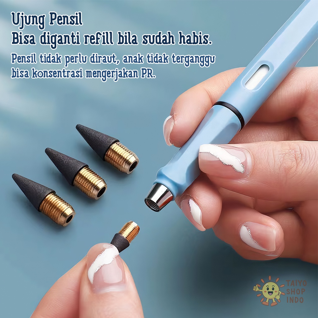 Taiyo Carbon Pen 500K Characters No Eraser Needed - Gambar 4