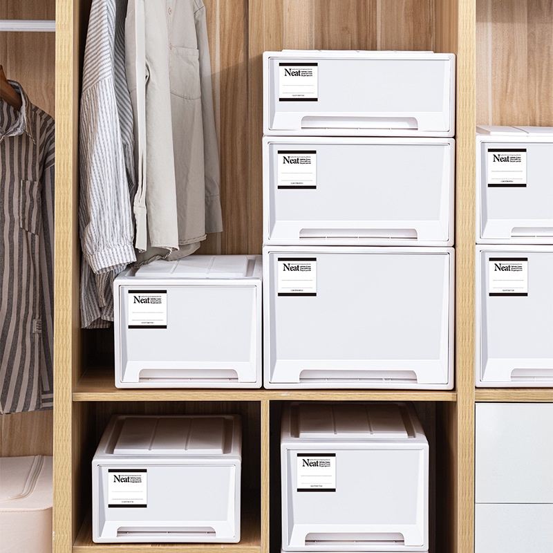 Pure White Thickened Drawer Storage Box Home Underwear Clothes Box