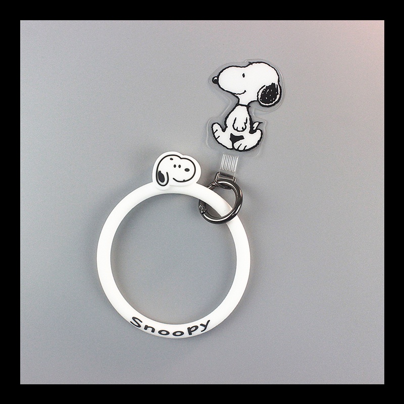 Cute Snoopy Camera Strap Silicone Wrist Strap Keychain for Phone Charm ...