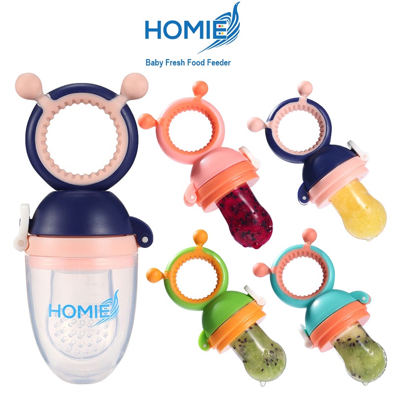 HOMIE baby fresh fruit food feeder nibbler pacifier silicone baby fruit ...