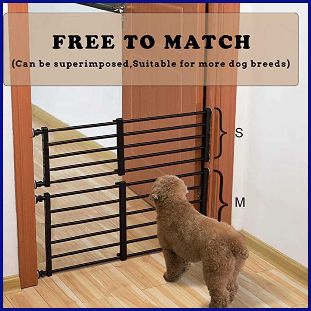 Pet Gate Magic Gate for Dogs Safety Guard Gate Retractable Dog Gate Pet