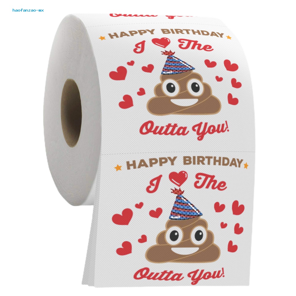 haofanzao Funny Toilet Paper Roll Surprise Gift for Birthday Happy