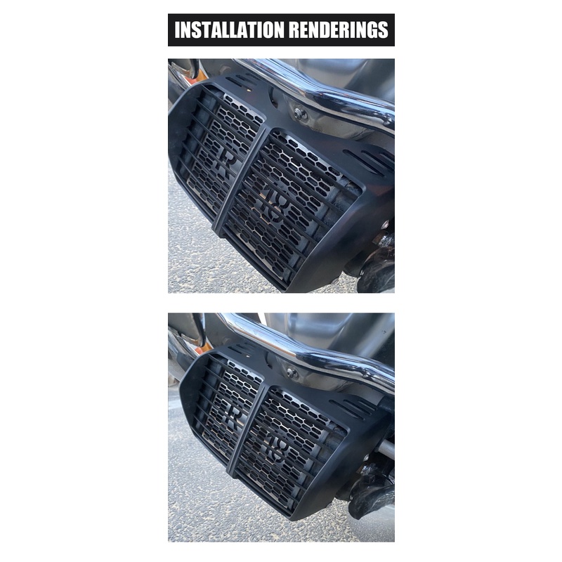 Motorcycle Parts Motor Radiator Grill Oil Cooler Guard Guard Aluminum ...