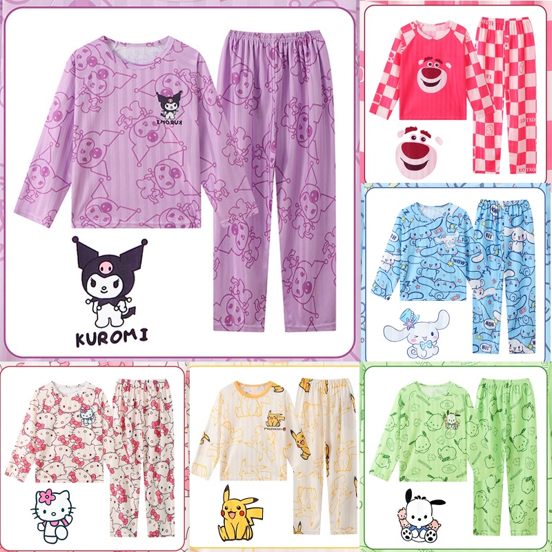 Kuromi Pajama for Kids and Girls Lotso Cinnamoroll Anime Summer ...