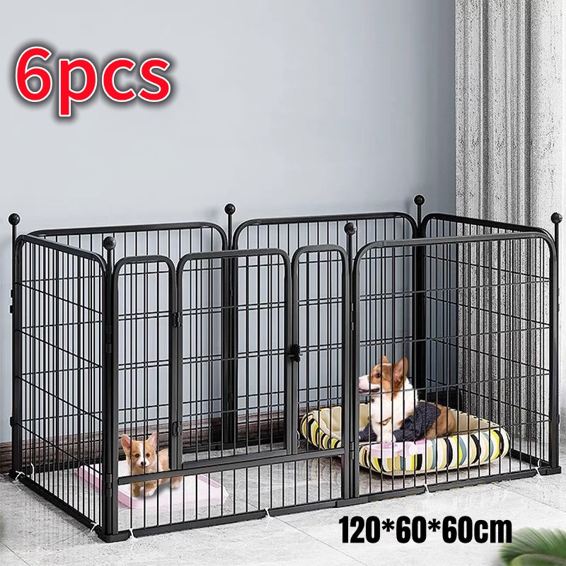 Dog Playpen Indoor Outdoor, Heavy Duty Pet Playpen Dog 120*60*60cm