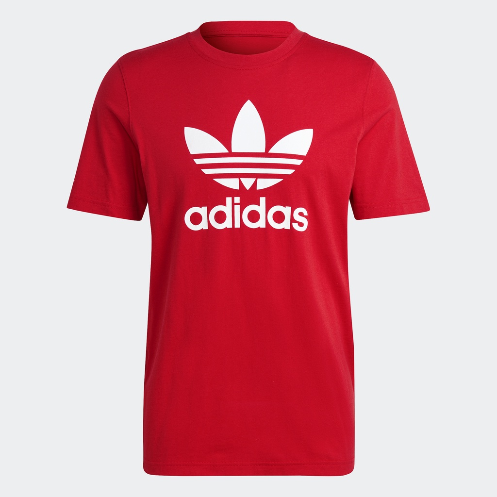 adidas Lifestyle Adicolor Classics Trefoil Tee Men Red IM4505 | Shopee ...