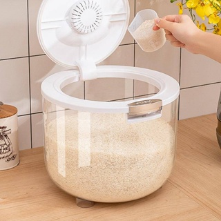 5KG Kitchen Container Bucket Insect-Proof Moisture-Proof Rice Box Grain  Sealed Jar Pet Dog Food Store Box-A
