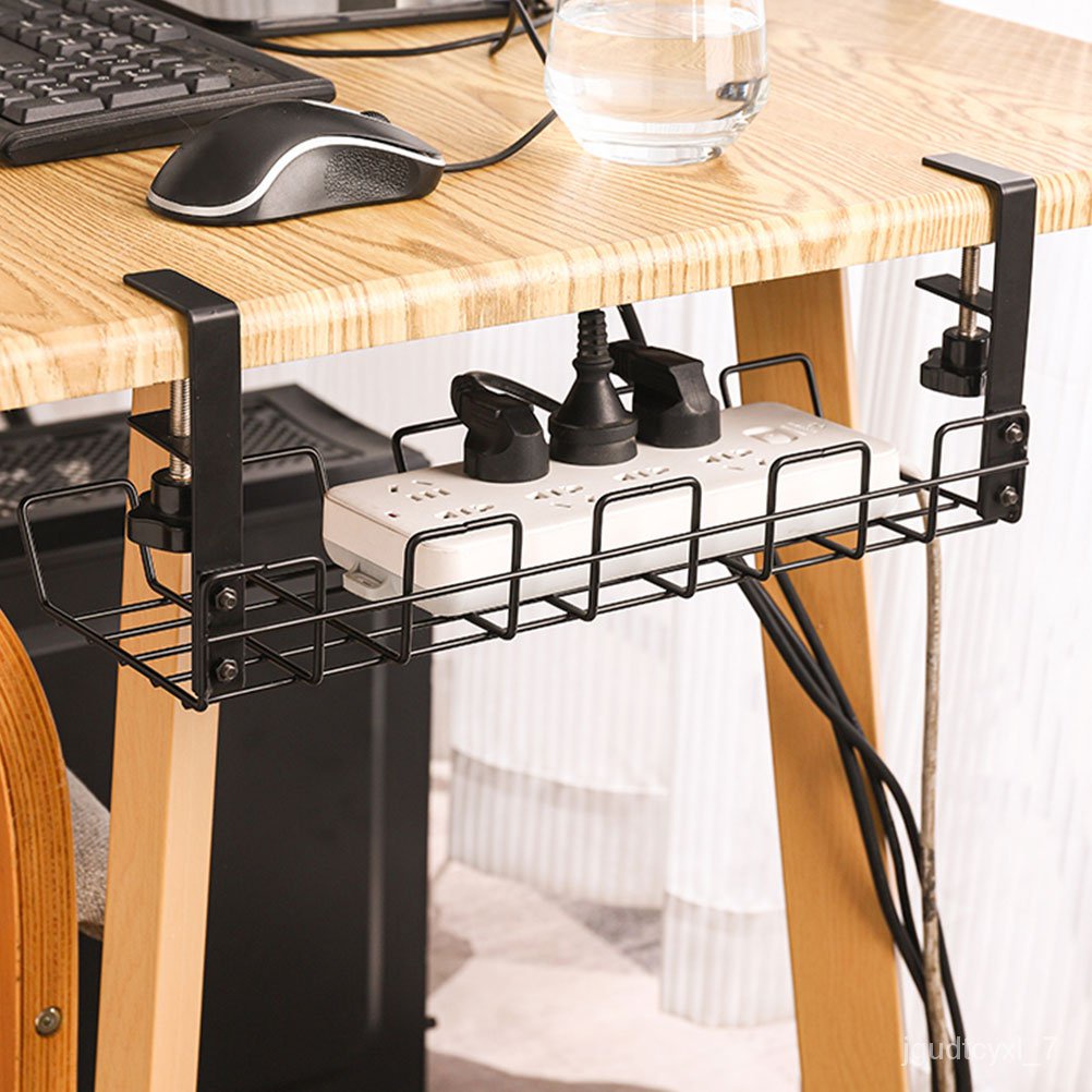 NewUnder Desk Wire Storage Rack Under Desk Cable Organizer Wire Cable