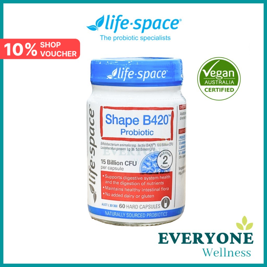 [Local Delivery] Life Space Shape B420 Probiotic, 60 Capsules (15 ...