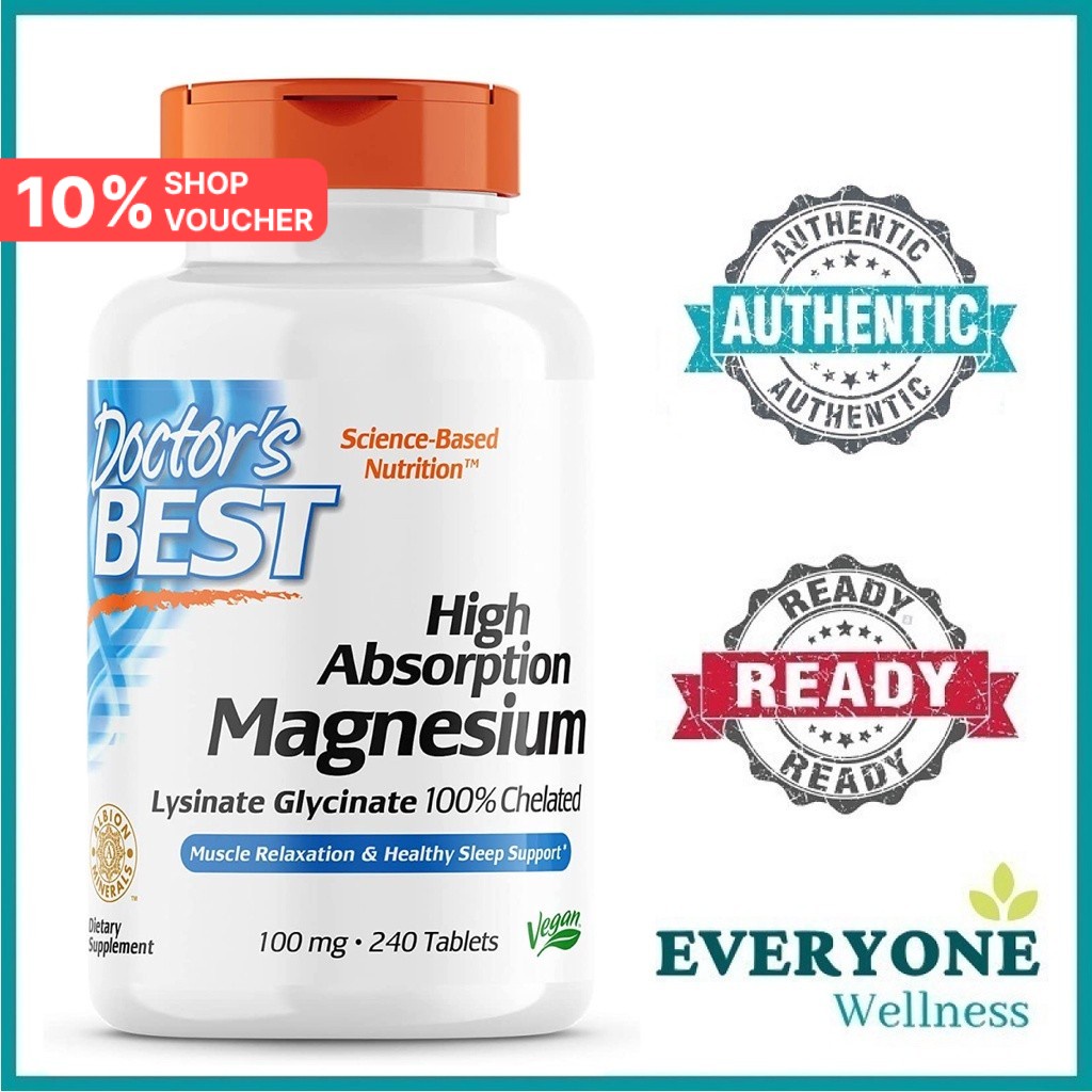 [Local Delivery] Doctor's Best High Absorption Magnesium Glycinate