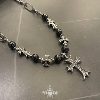 Chrome Hearts cross Y2K Splicing beaded chain Bracelet, Advanced