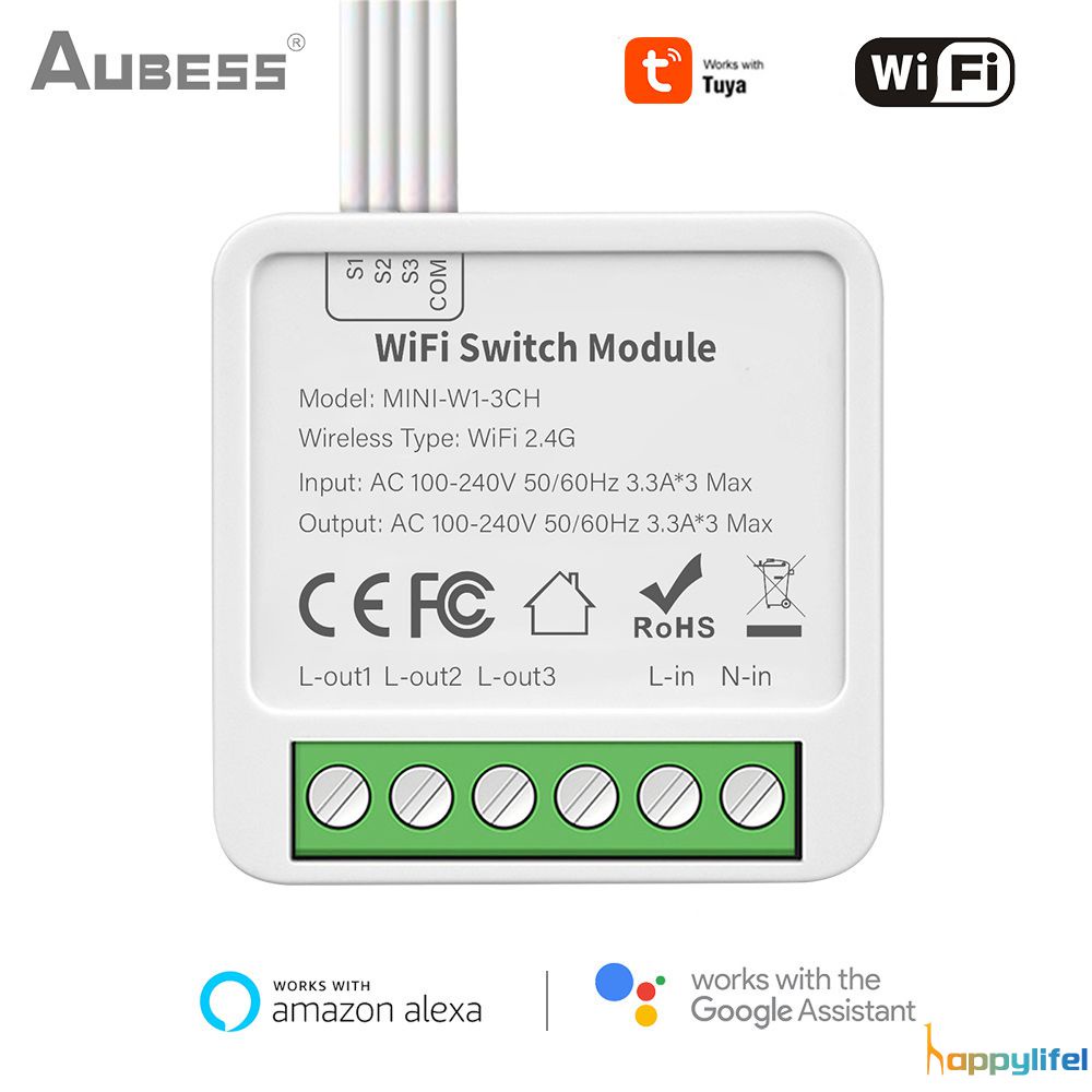 AUBESS TUYA WIFI Smart Switch 1/2/3/4gang 86Type