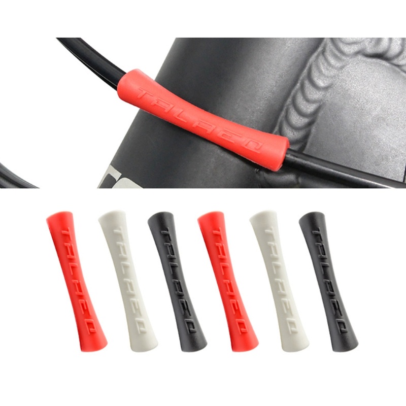 10 Pieces Bicycle Frame Protection Protector Rubber Sleeve