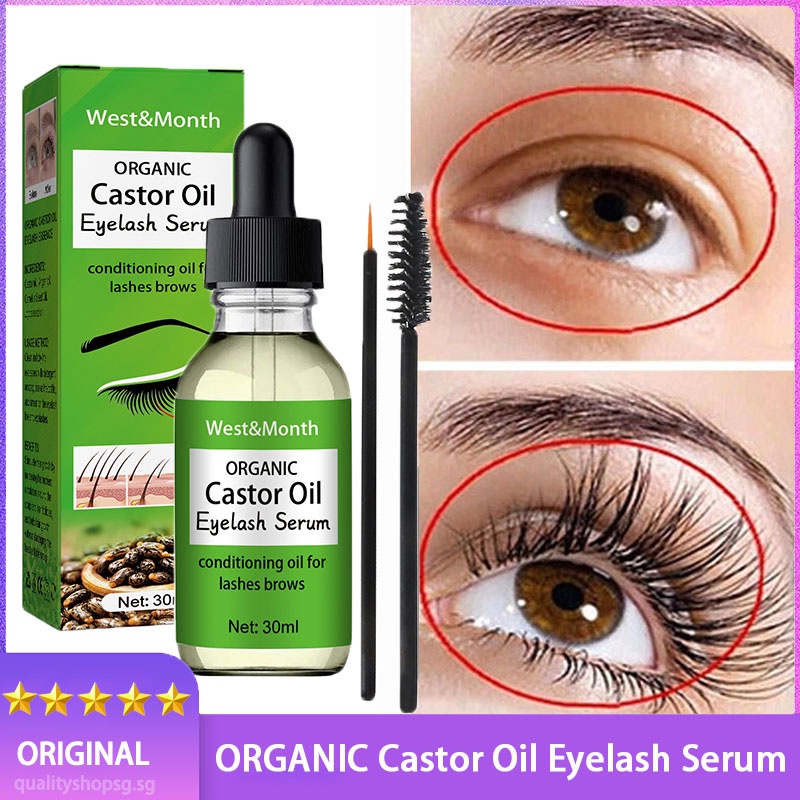 West&Month Castor Oil Eyelash Serum Eyelash essential oil Growth Thick