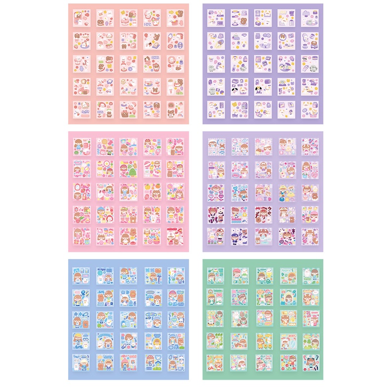 [Ready Stock] Laser Cuckoo Card Stickers 100 Pieces Gift Box Set Cute ...