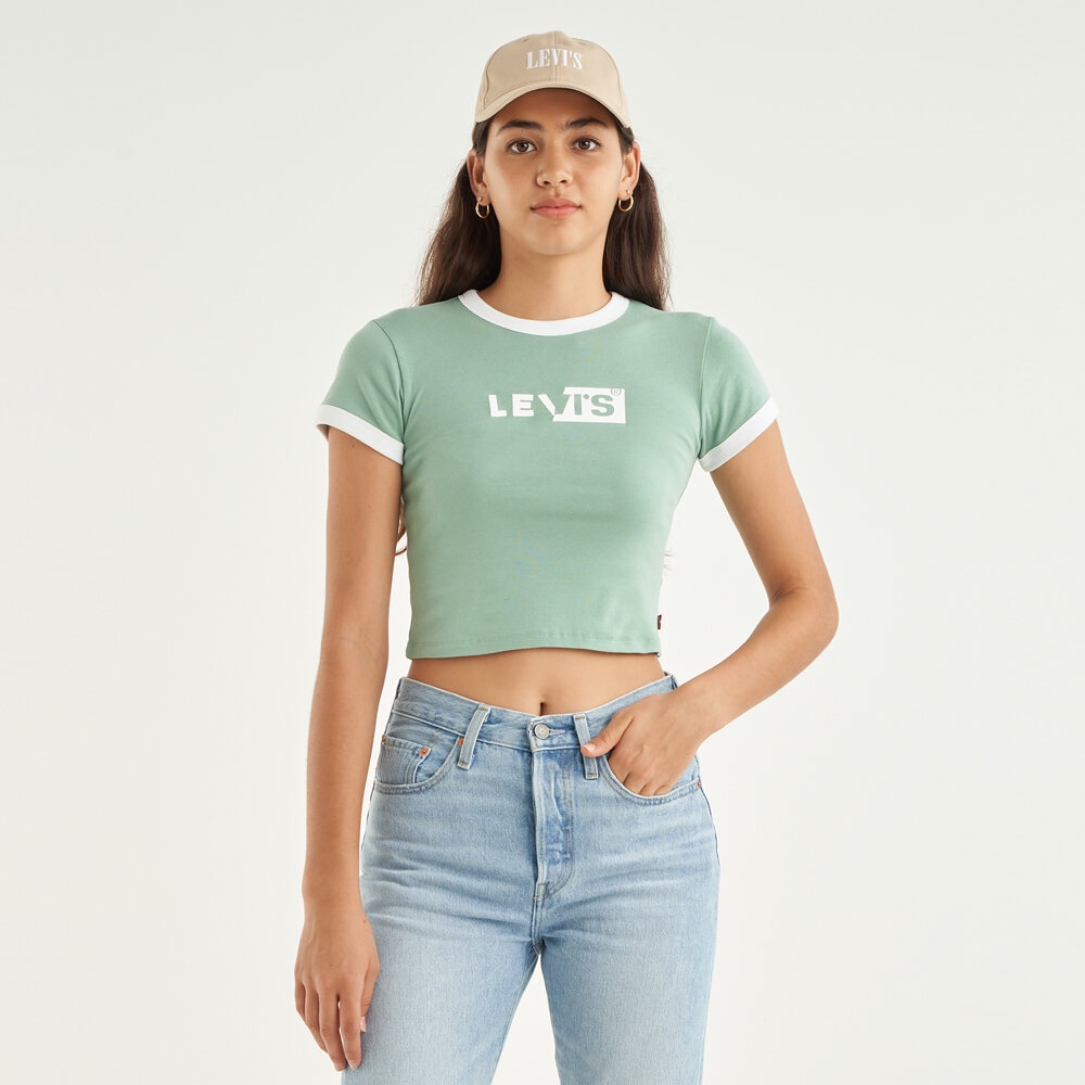 Levi's® Women's Graphic Ringer Mini T-Shirt A3523-0048 | Shopee Singapore