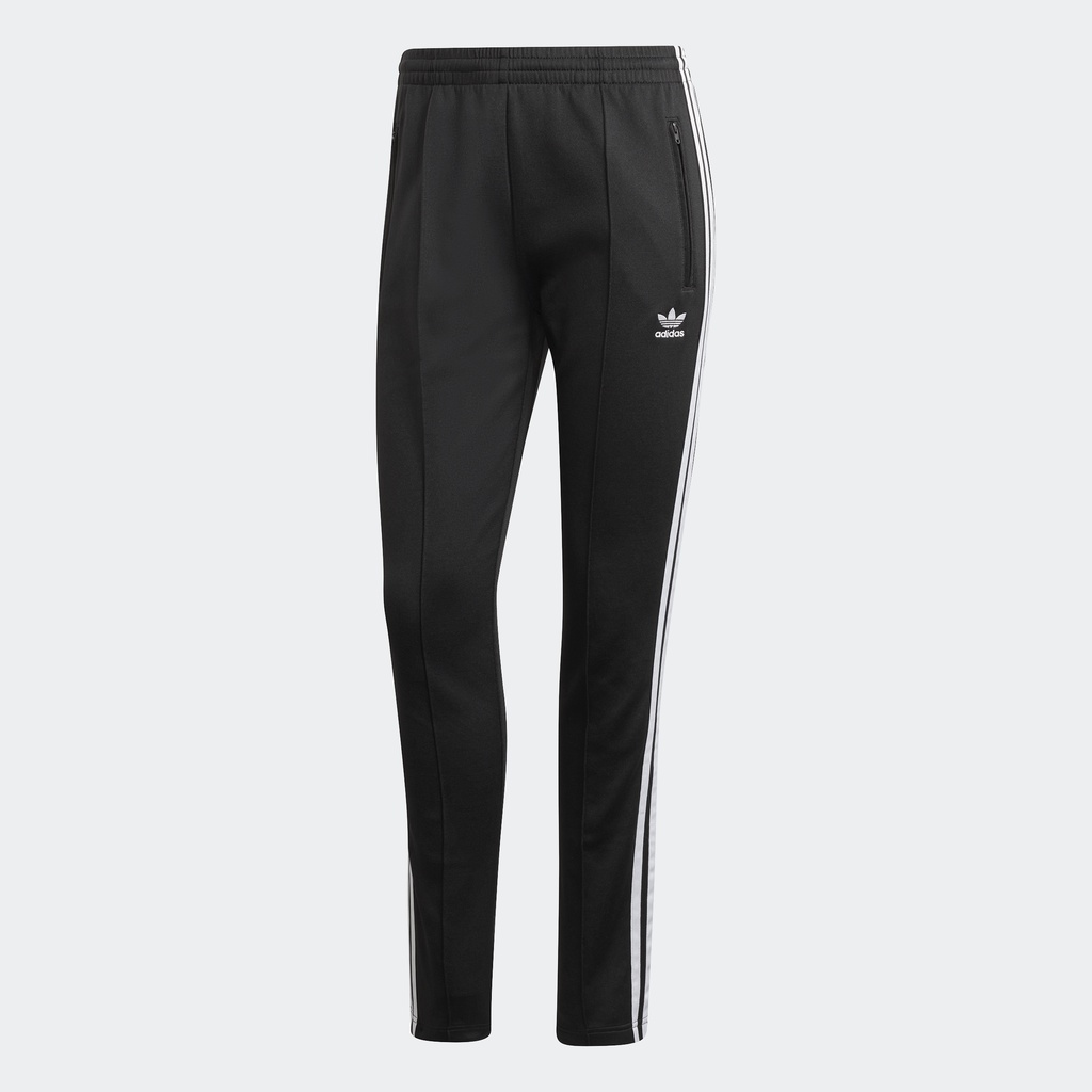 White and black store adidas track pants