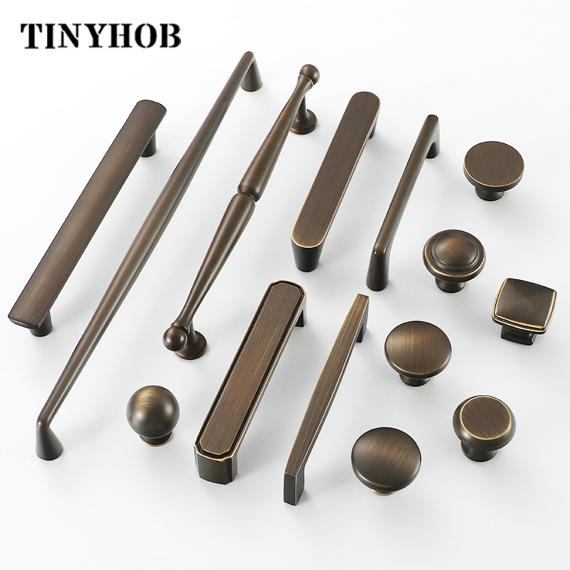 Antique Brass Handles and Knobs Drawer Pulls Kitchen Cupboard