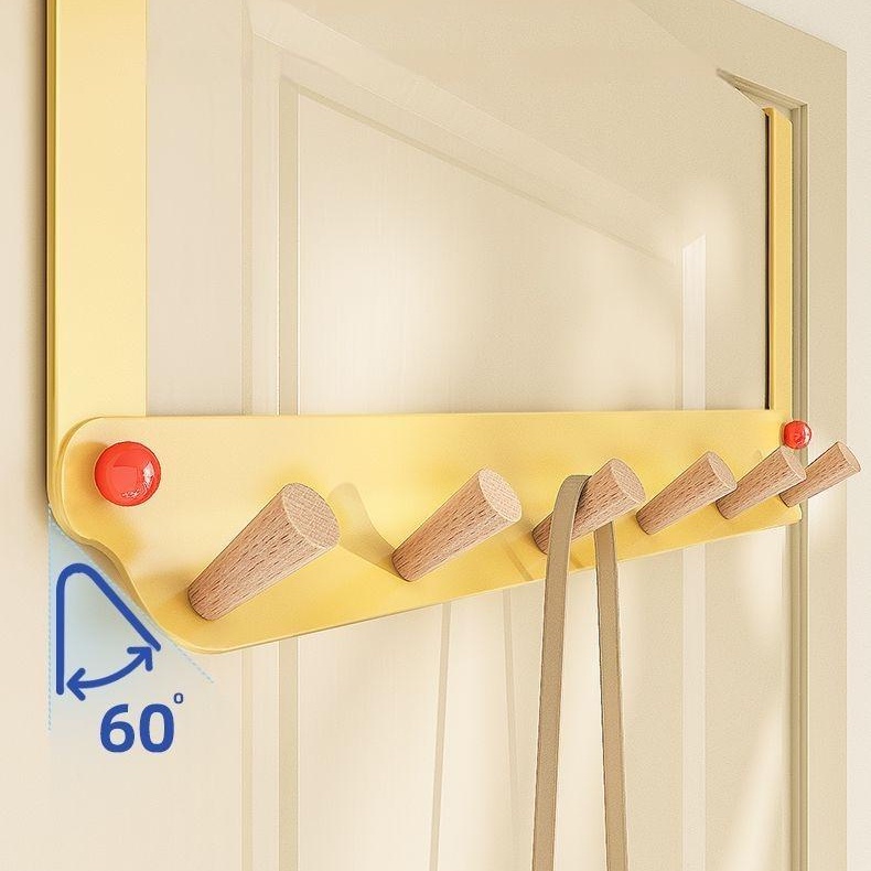 Door Hooks for Hanging Clothes Hangers and Storage Shelves, Luxury Back