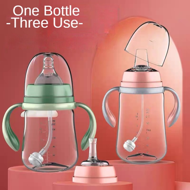 Baby Feeding Bottle Three Purpose Bottle Newborn Infant Natural Milk ...