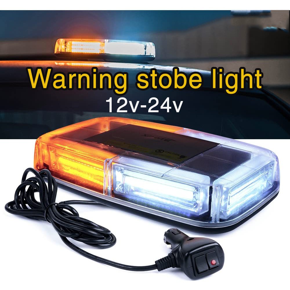 COB LED Rooftop Strobe Beacon Lights Base Safety Warning Light Emergency Construction