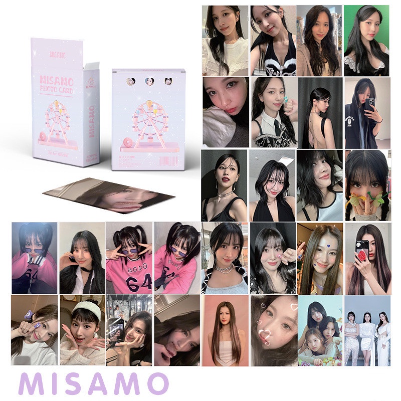 50-55pcs/box MISAMO TWICE Photocards READY TO BE Album Masterpiece Lomo ...