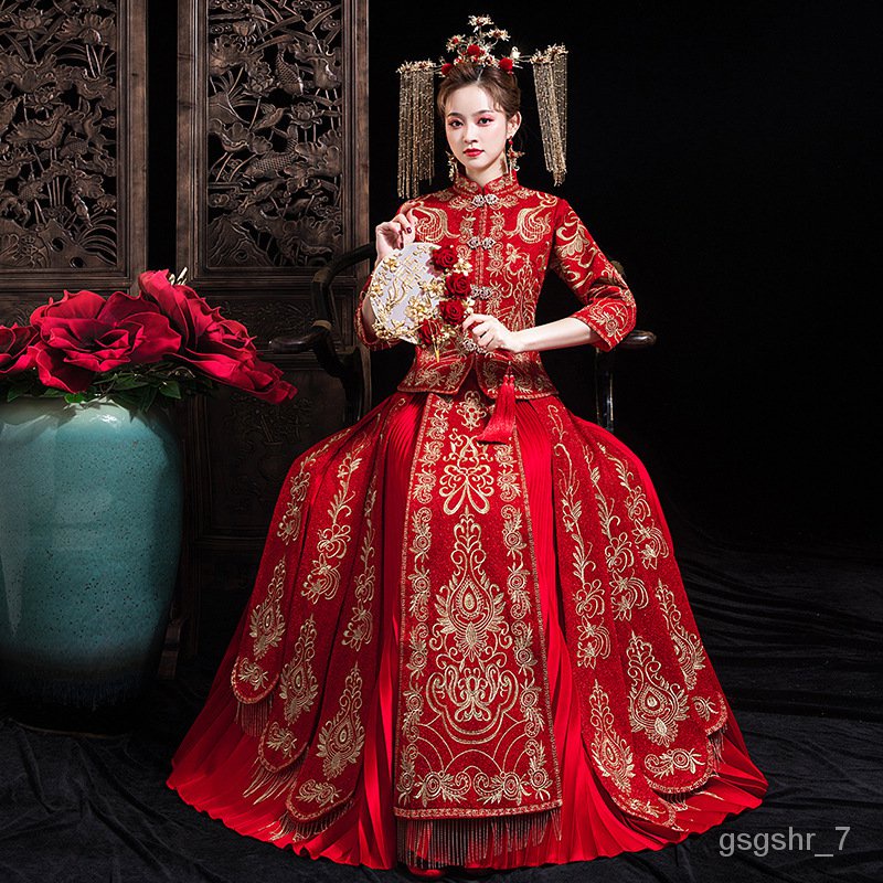 Chinese qipao wedding on sale dress