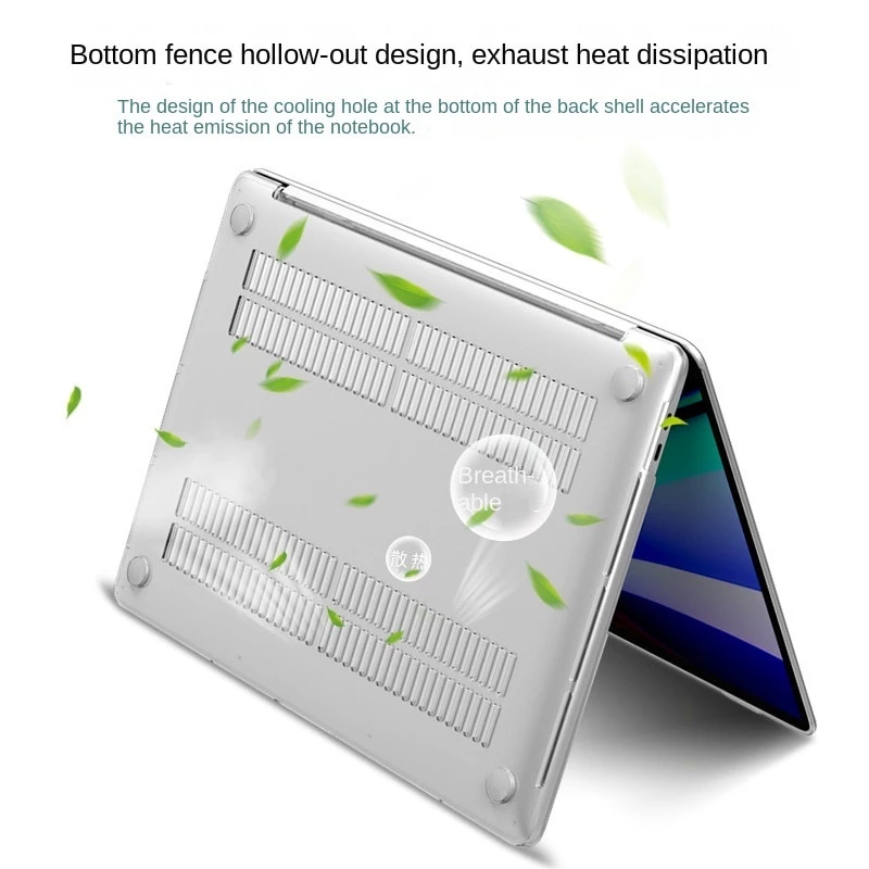 Case Macbook Tranparan Clear / Bening / casing pelindung mac book Air M1 Pro M1 M2 13 Inch 2020 2021 - Gambar 2