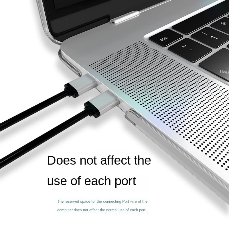 Case Macbook Tranparan Clear / Bening / casing pelindung mac book Air M1 Pro M1 M2 13 Inch 2020 2021 - Gambar 4