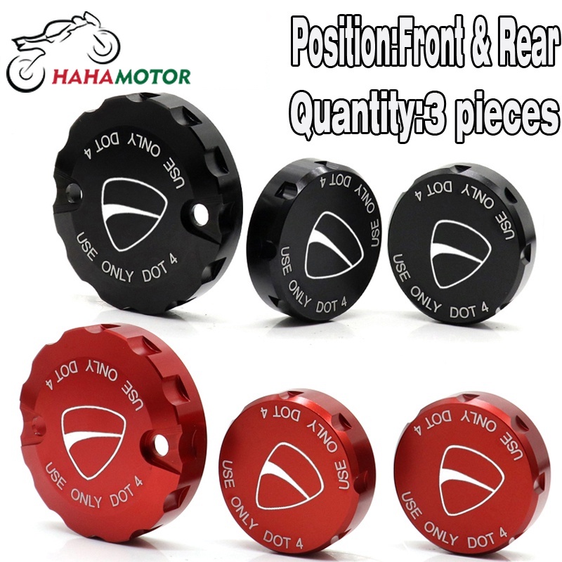 【haha】Front Clutch Brake Fluid Cylinder Covers For DUCATI V4 V2 Panigale 1299 1199/S/R 959 899