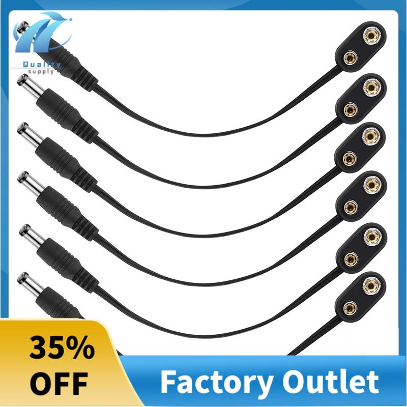 Guitar Pedal Power Cable 9 Volt Battery Connectors 9V Battery Clip