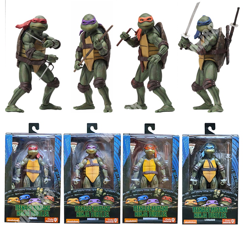 NECA Teenage Mutant Ninja Turtles Action Figure TMNT 1990 Movie Version ...