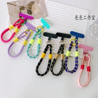 Dopamine Style Hk Style Smartphone Short Lanyard, Double Hook Hand