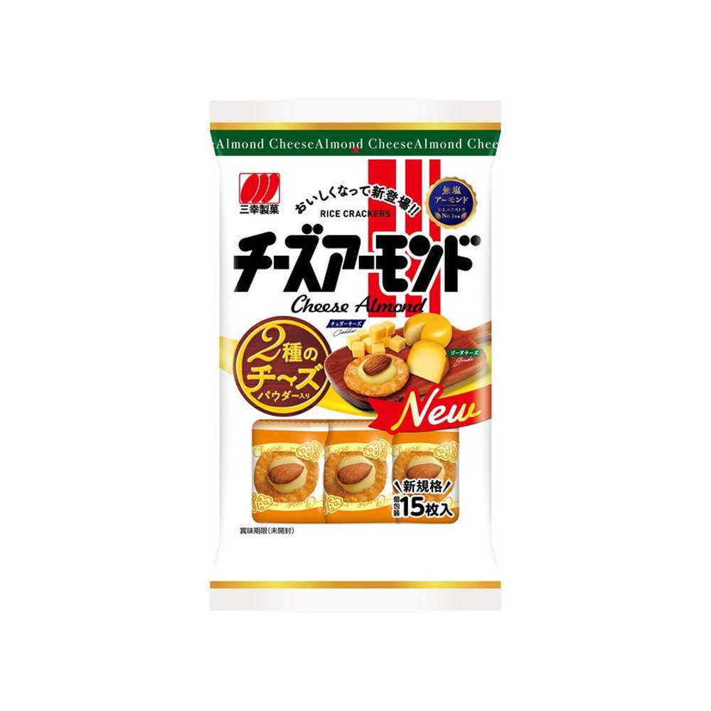 Sanko Cheese Almond Rice Crackers (15pcs) Shopee Singapore